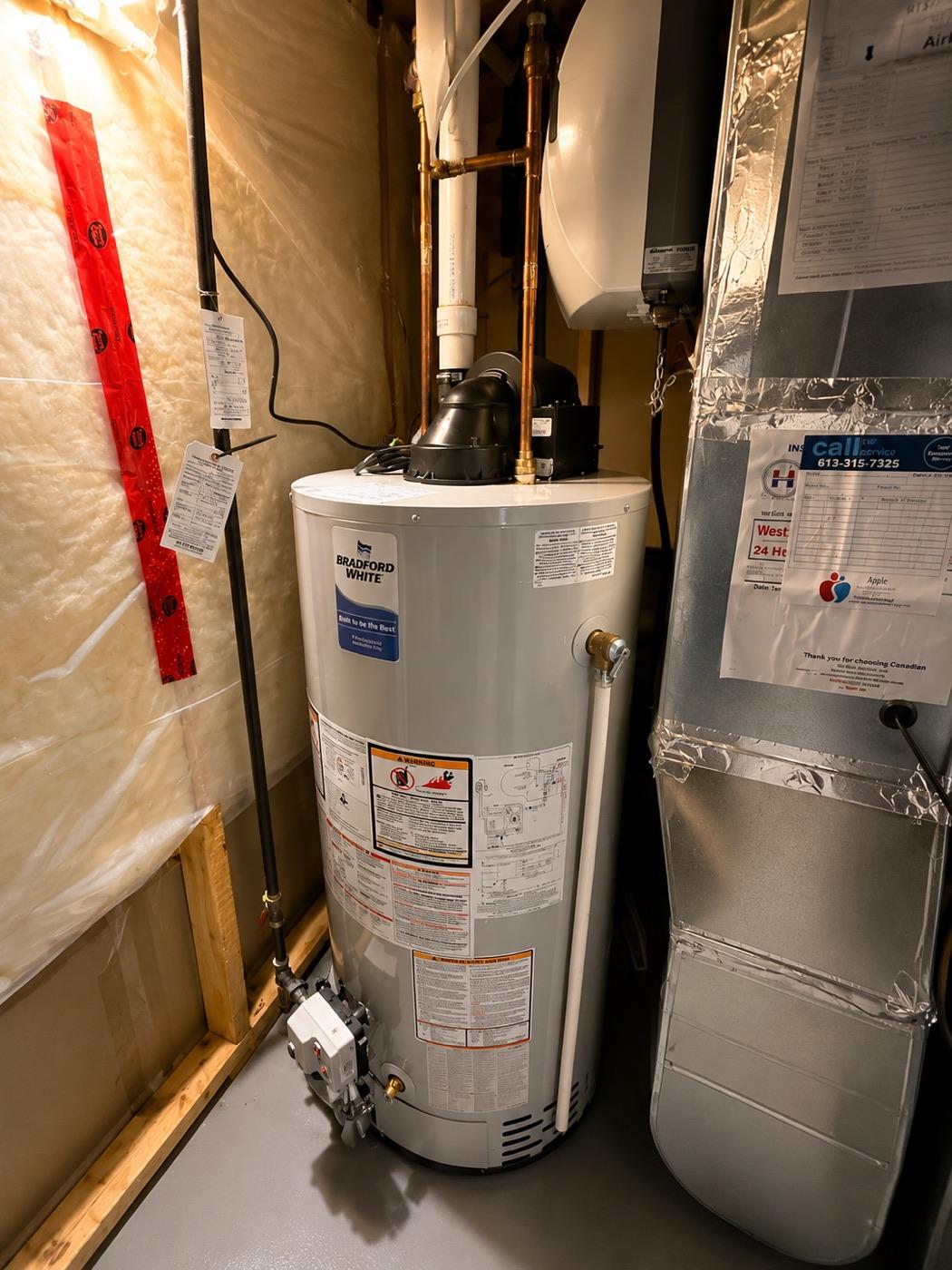 Thermoza technician installed furnace and water heater system